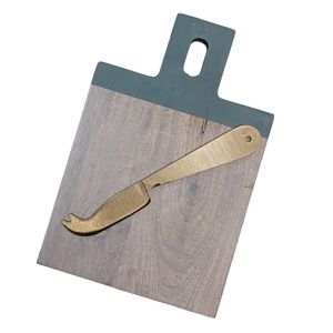 Wild Sage 9" Wood Serving Board with Knife
